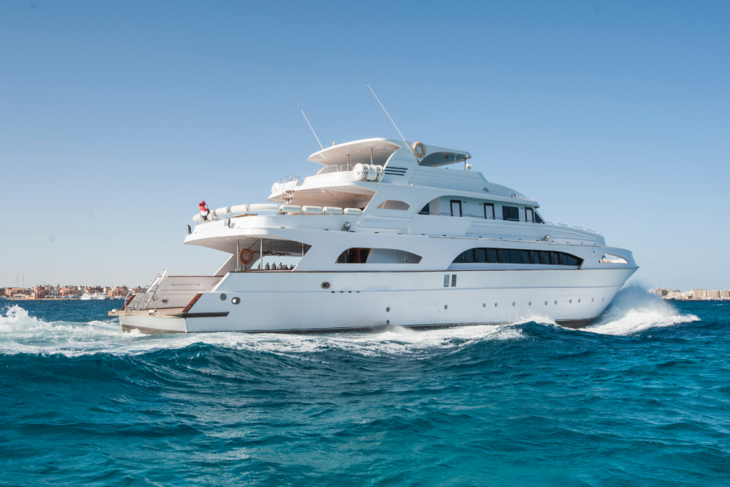 Litorale pontino, auf dem Boot